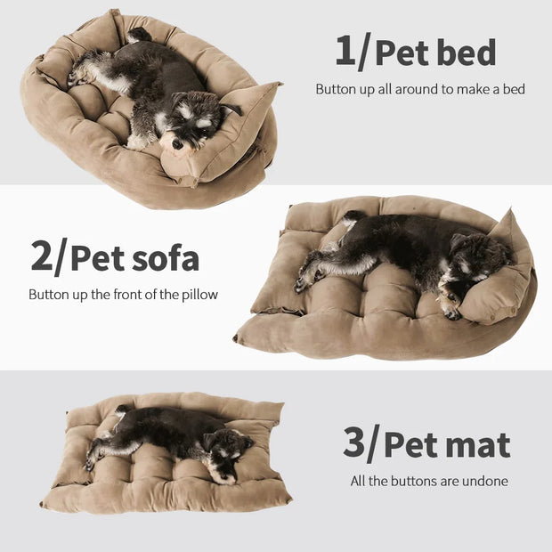 3 IN 1 Dogs & Cat Sleeping Bed