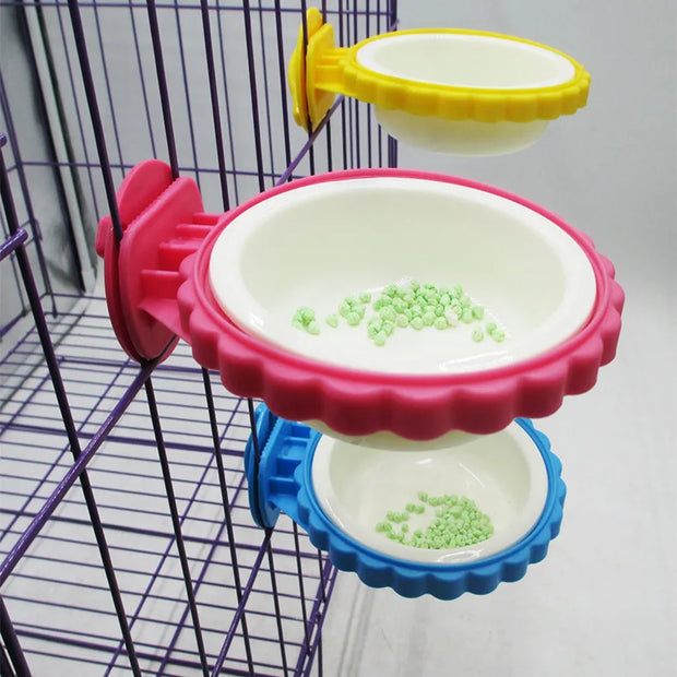 Double Cat & Dog Bowl Pet Feeding