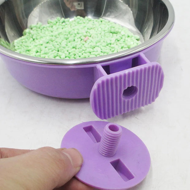 Double Cat & Dog Bowl Pet Feeding